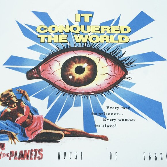 House of Errors White It Conquered The World Eyes T Shirt - Picture 9 of 11
